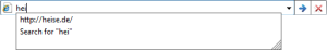 Internet Explorer Address Bar