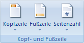Kopf- und Fußzeile